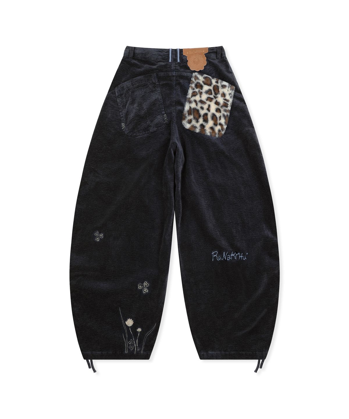루나키후(RuNaKi'Hu') WXP105 밤비 코듀로이 워싱 벌룬 팬츠 (BLACK)