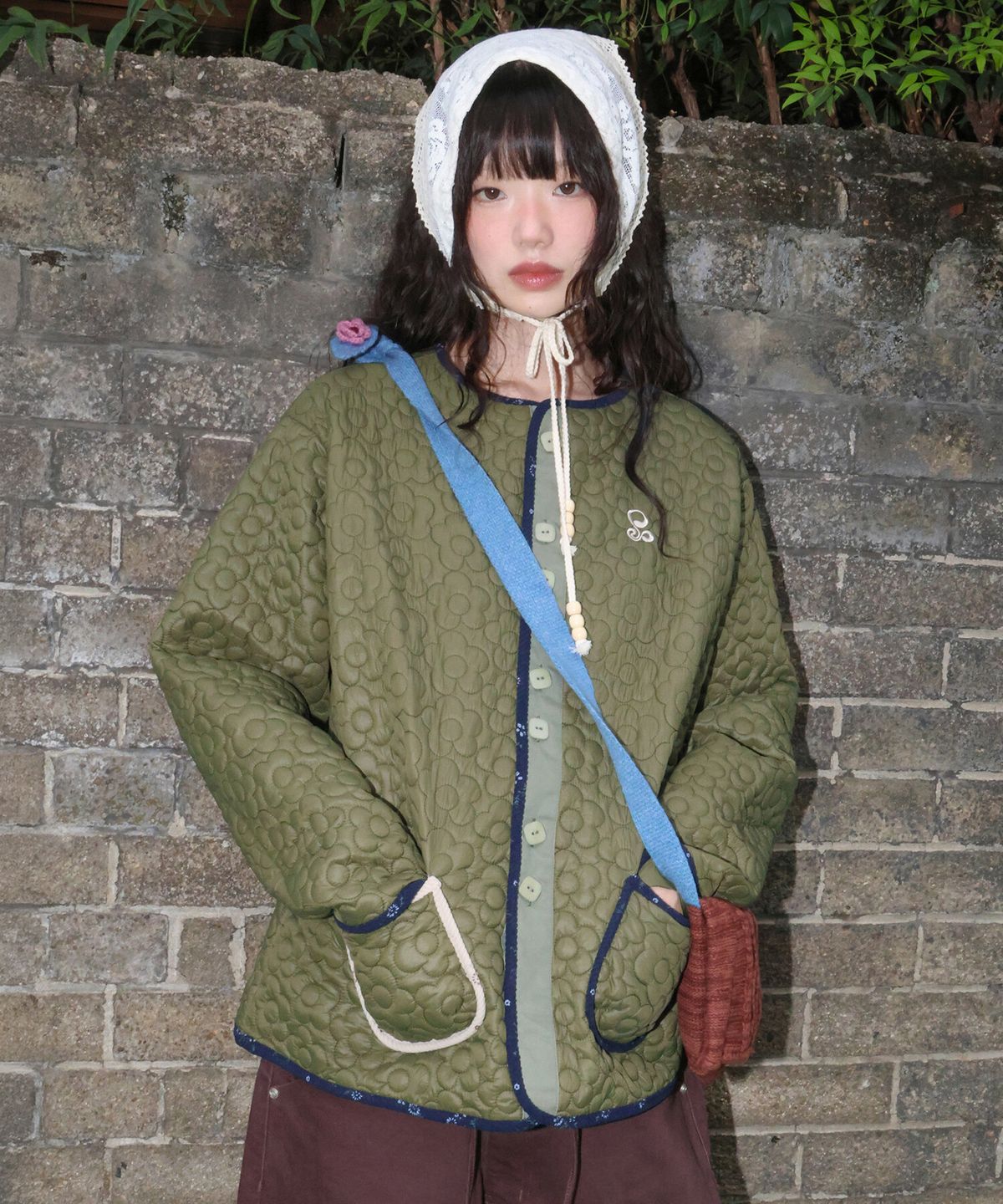 루나키후(RuNaKi'Hu') WXJ051 숨숨 퀼팅 자켓 (KHAKI)