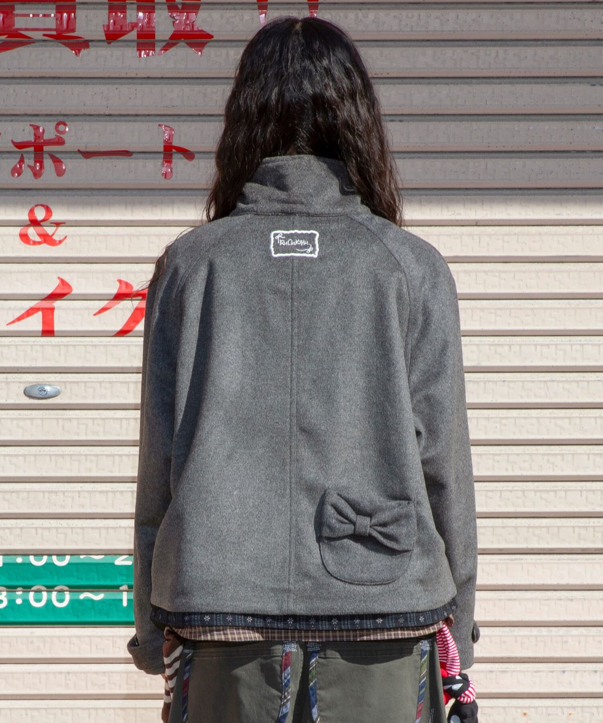 루나키후(RuNaKi'Hu') WXJ059 츠츠미 꾸러미 자켓  (GRAY)