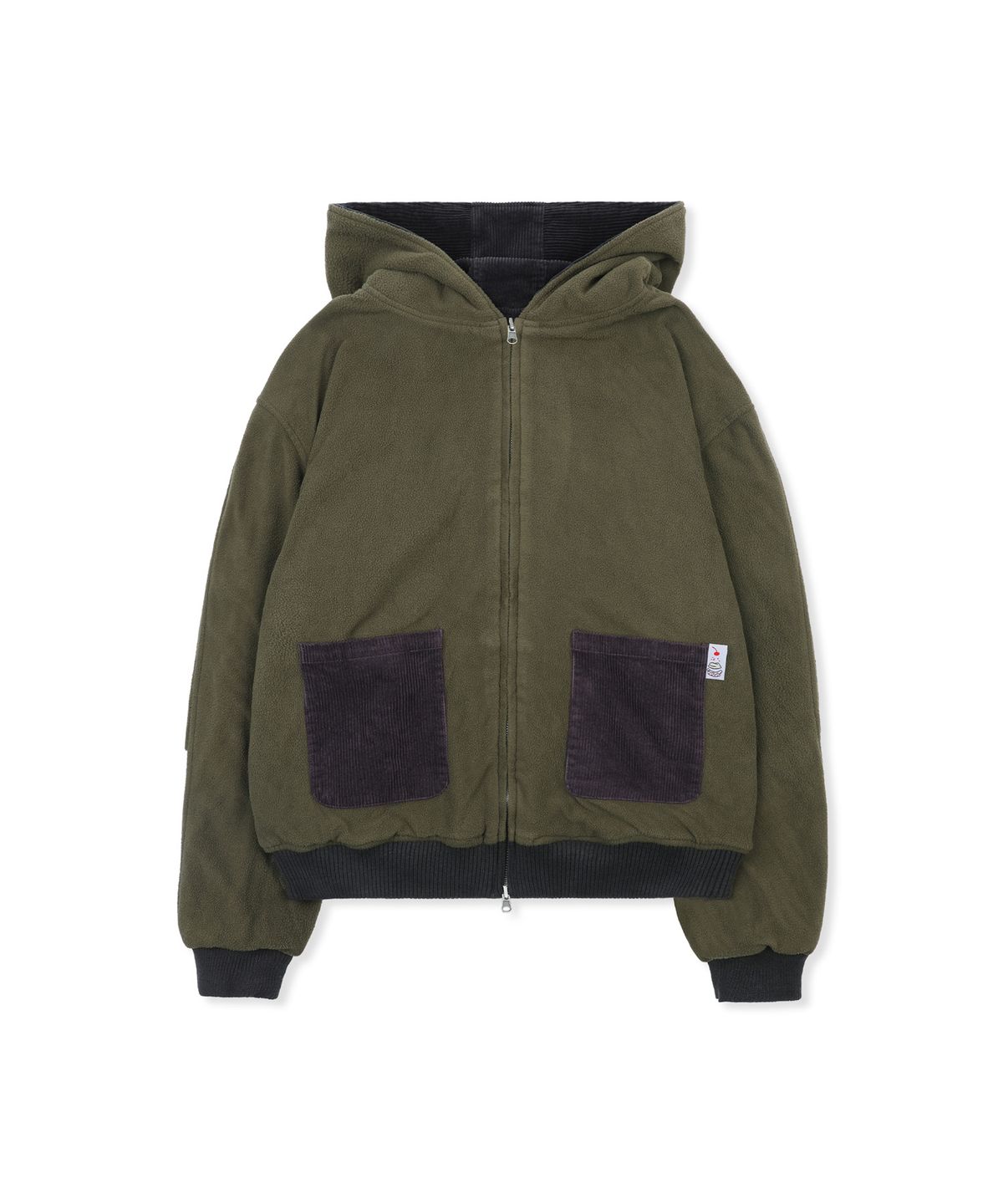 루나키후(RuNaKi'Hu') WXJ052 소레조레 코듀로이리버시블 후드 집업 (KHAKI/CHARCOAL)