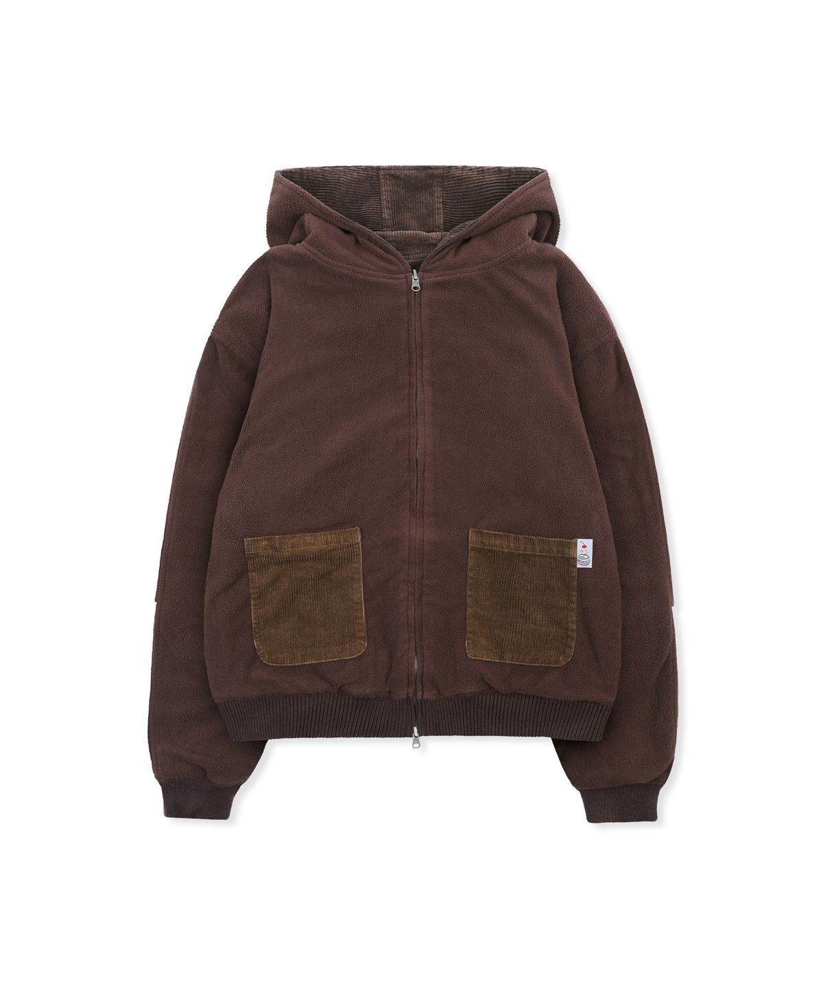 루나키후(RuNaKi'Hu') WXJ052 소레조레 코듀로이리버시블 후드 집업 (BROWN/BURGUNDY)