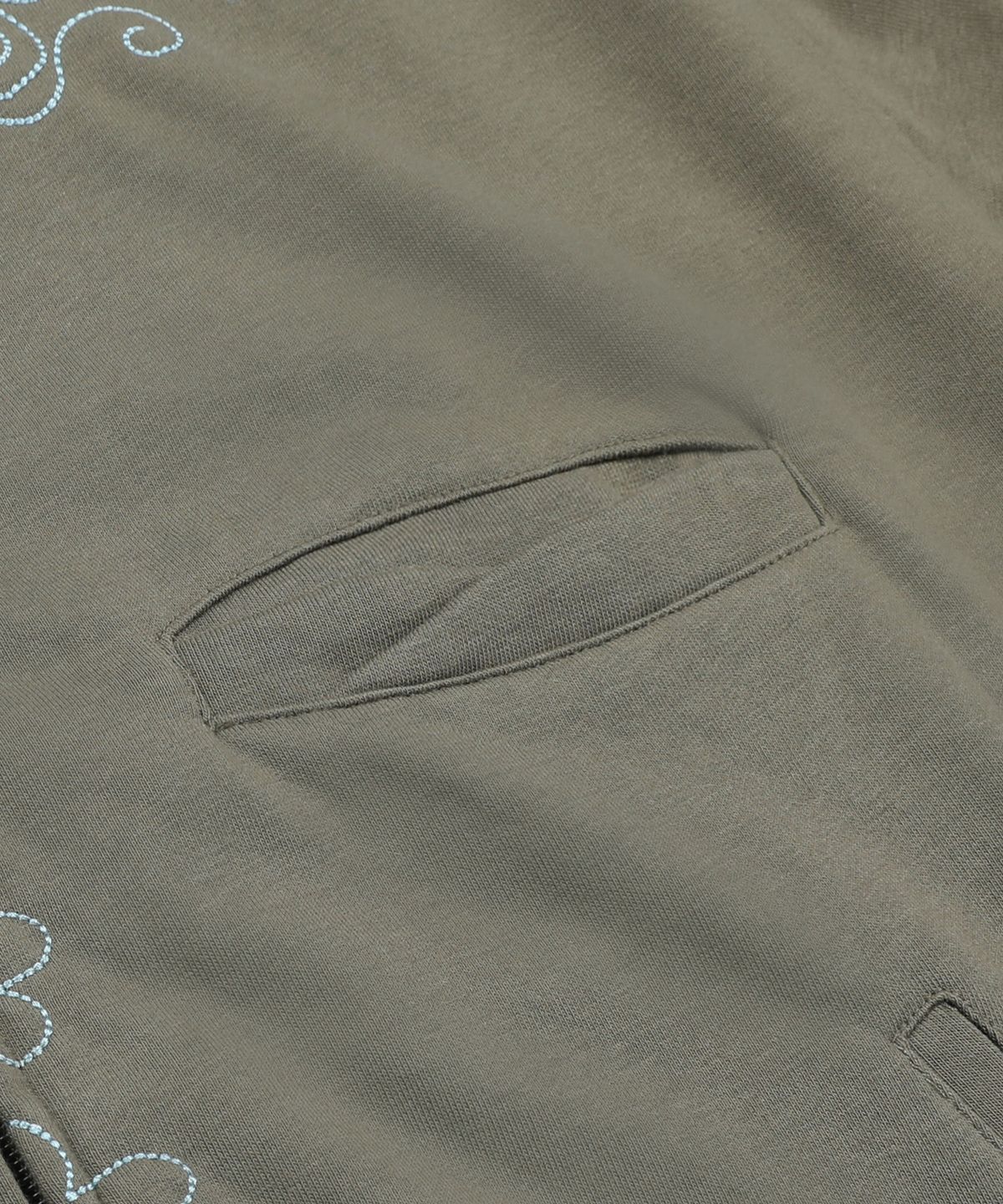 루나키후(RuNaKi'Hu') WXJ058 코미치 꽃무늬 배색 후드 집업 (KHAKI)