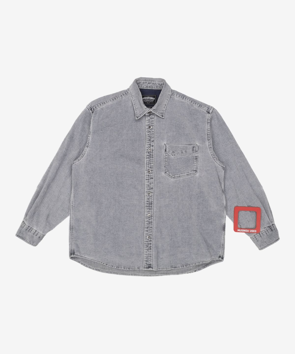 프리즘웍스(FRIZMWORKS) PIGMENT 8W CORDUROY SHIRT _ NAVY M