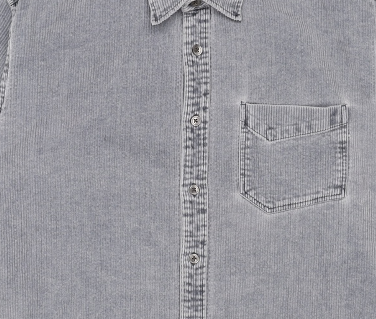 프리즘웍스(FRIZMWORKS) PIGMENT 8W CORDUROY SHIRT _ NAVY M
