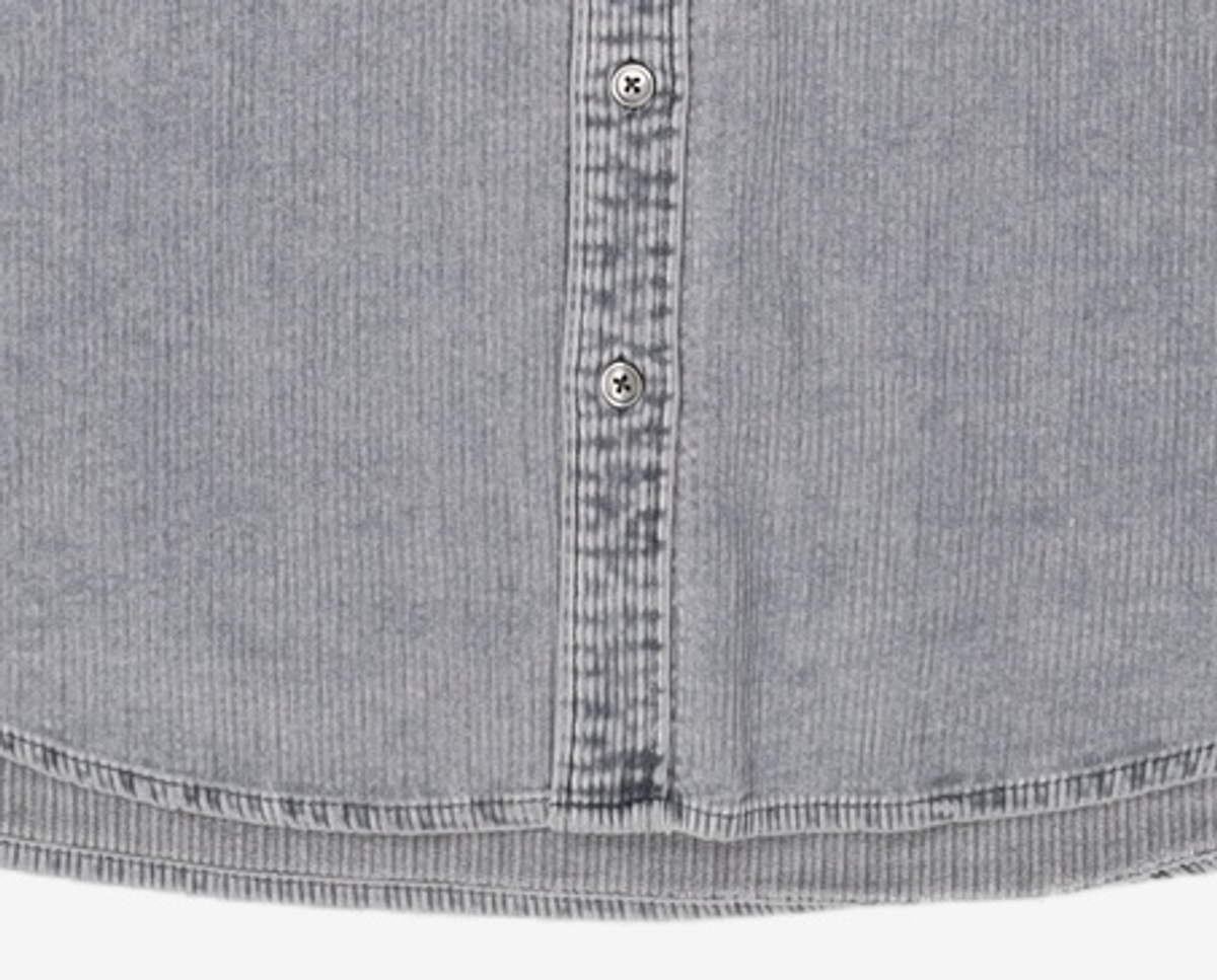 프리즘웍스(FRIZMWORKS) PIGMENT 8W CORDUROY SHIRT _ NAVY M