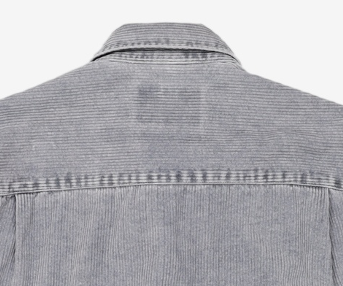 프리즘웍스(FRIZMWORKS) PIGMENT 8W CORDUROY SHIRT _ NAVY M