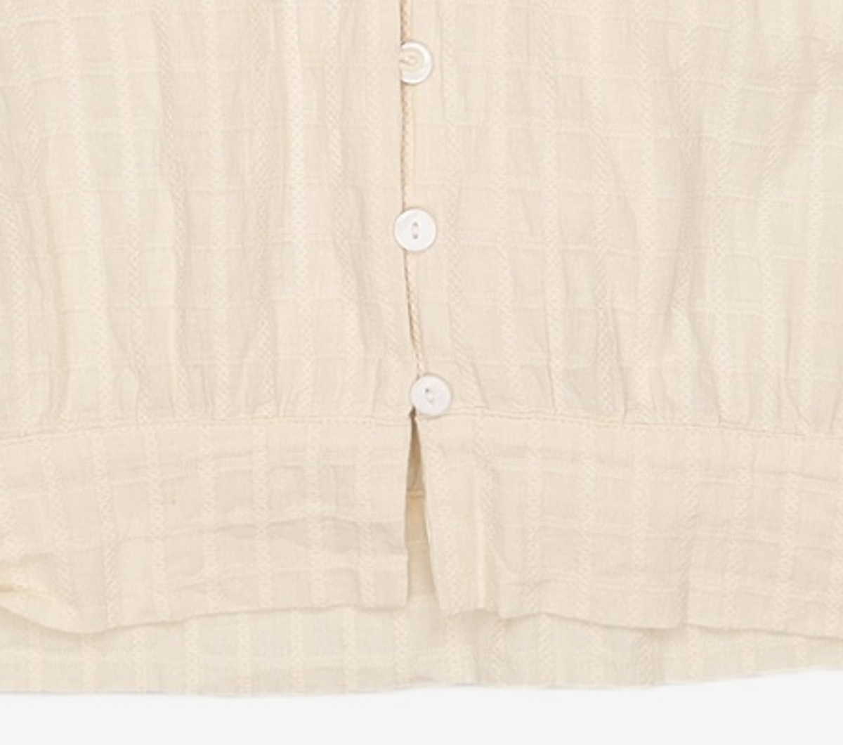 미쏘(MIXXO) 체크 크롭 블라우스 MIWBWB616G S