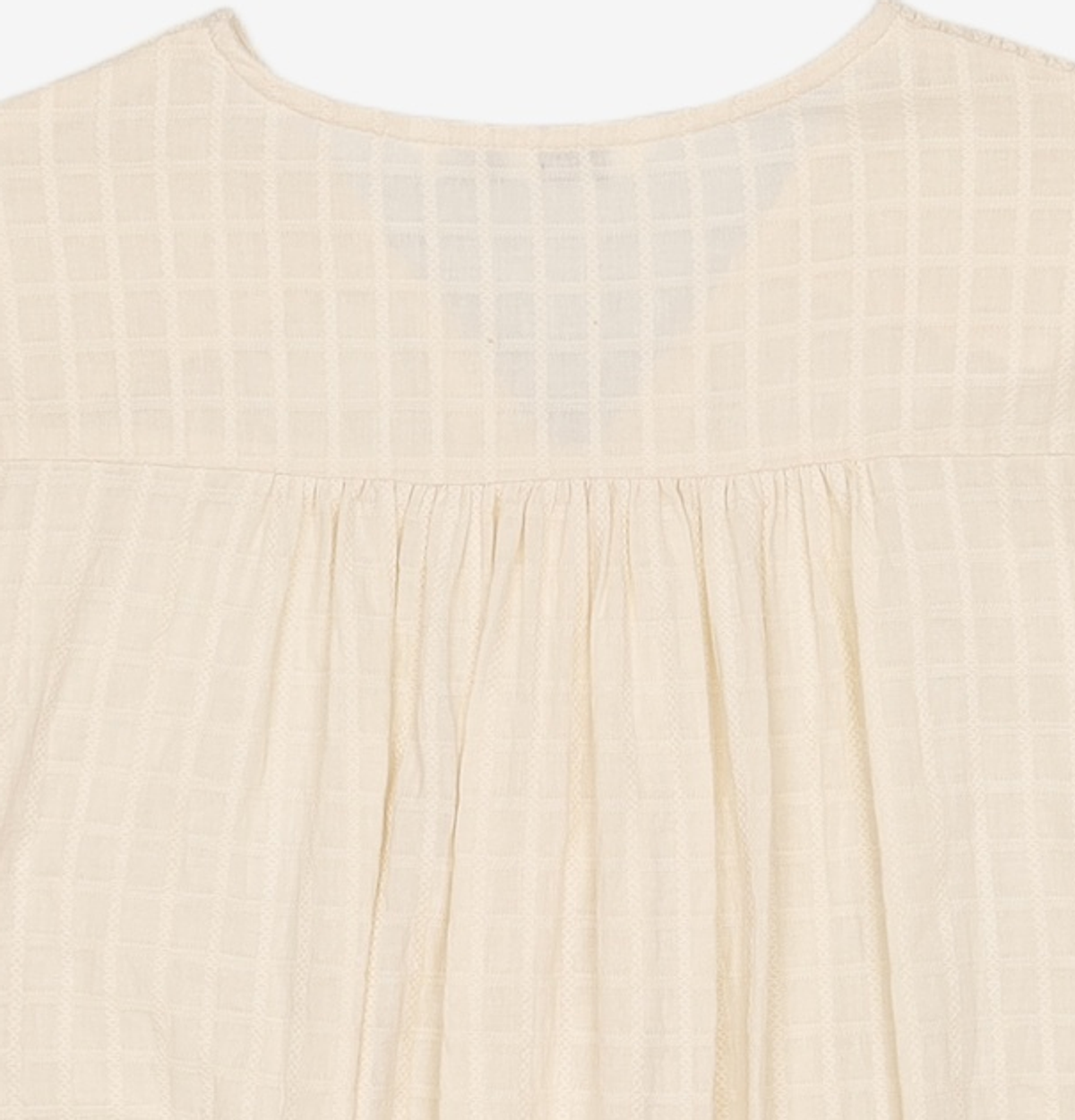미쏘(MIXXO) 체크 크롭 블라우스 MIWBWB616G S