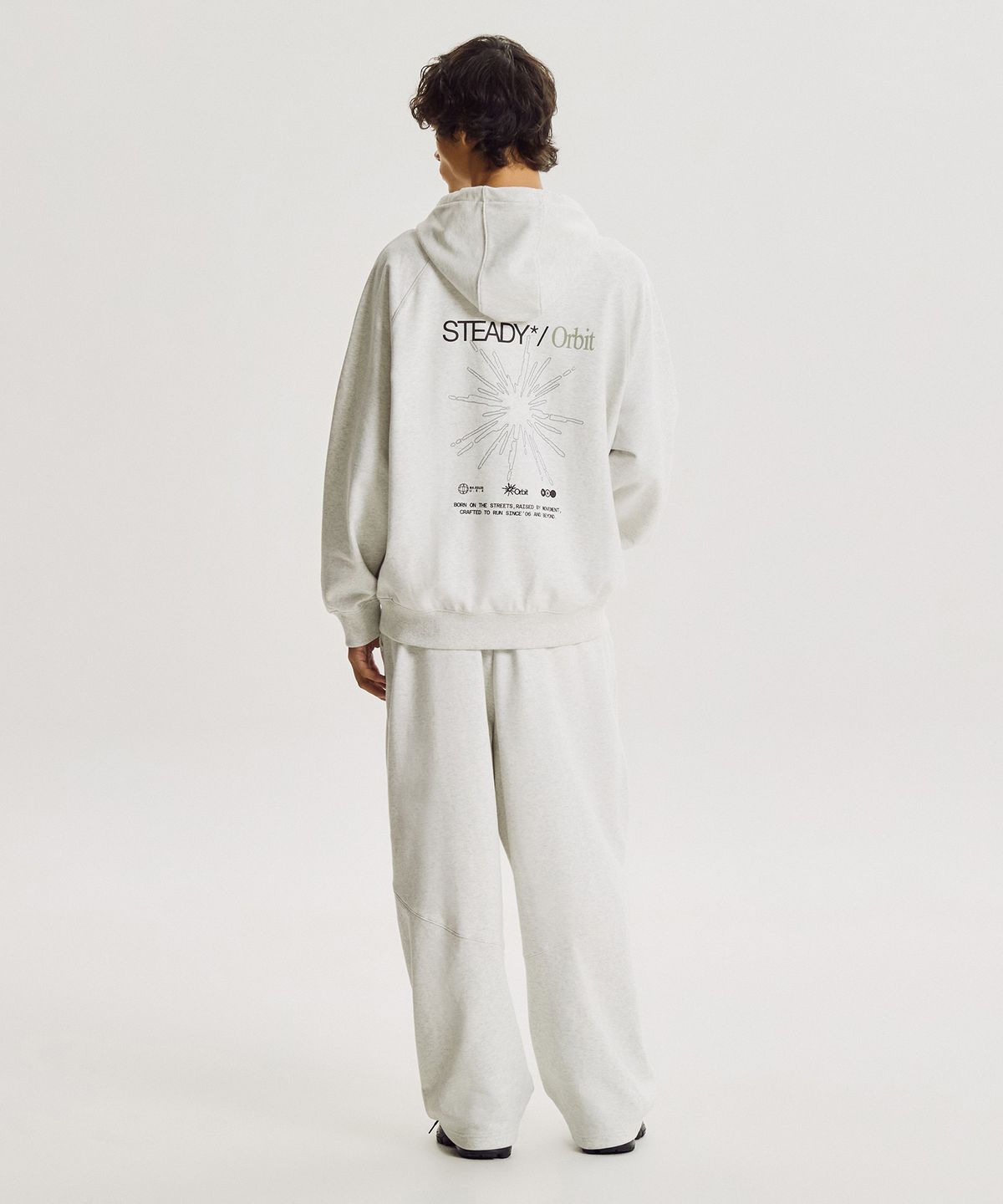 뉴발란스(NEW BALANCE) NBMLG41923 / UNI 헤리티지 ORBIT 2WAY 오버와이드 팬츠 (OATMEAL)