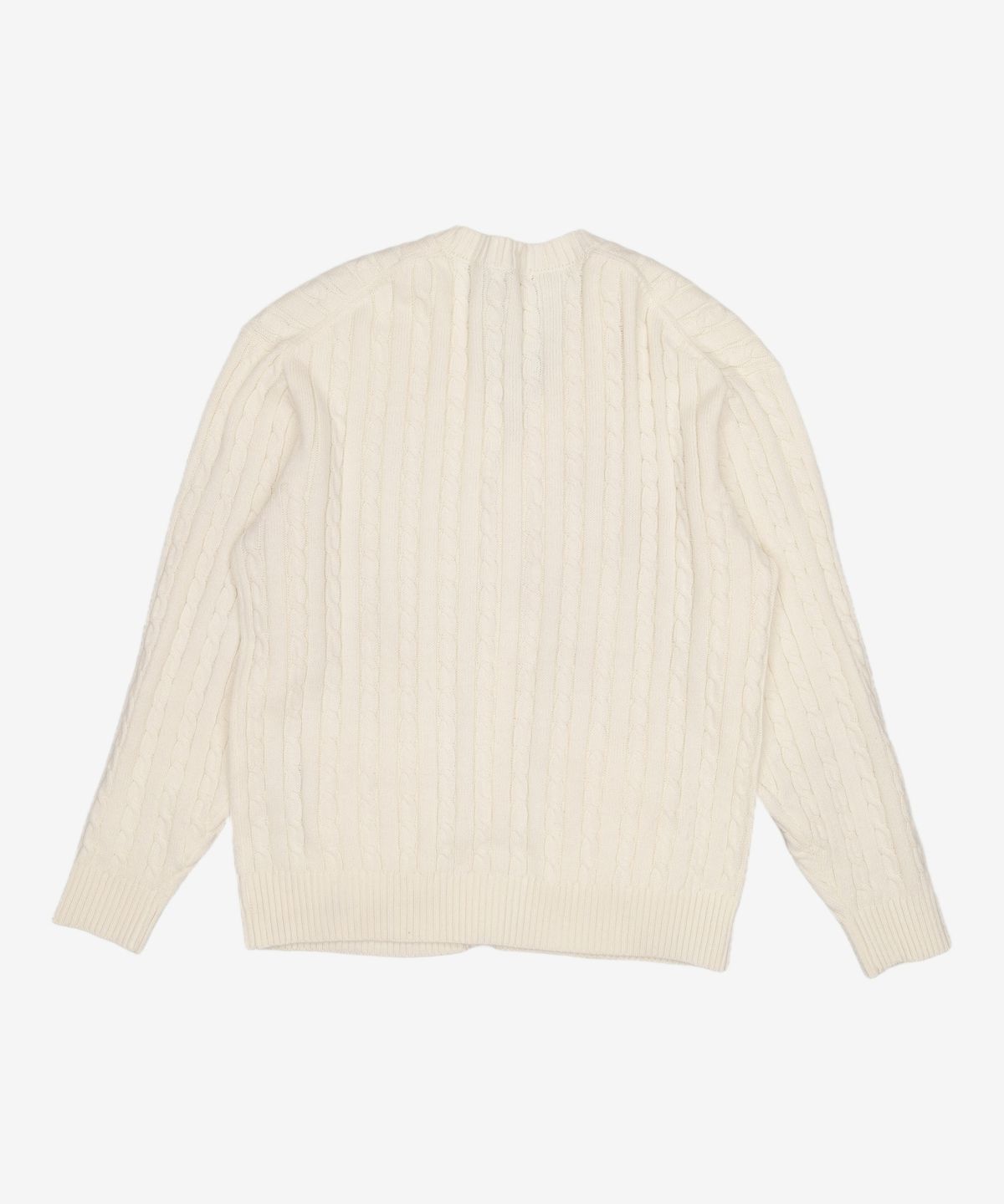 마크곤잘레스(MARK GONZALES) ANGEL WAPPEN CABLE CARDIGAN - IVORY M