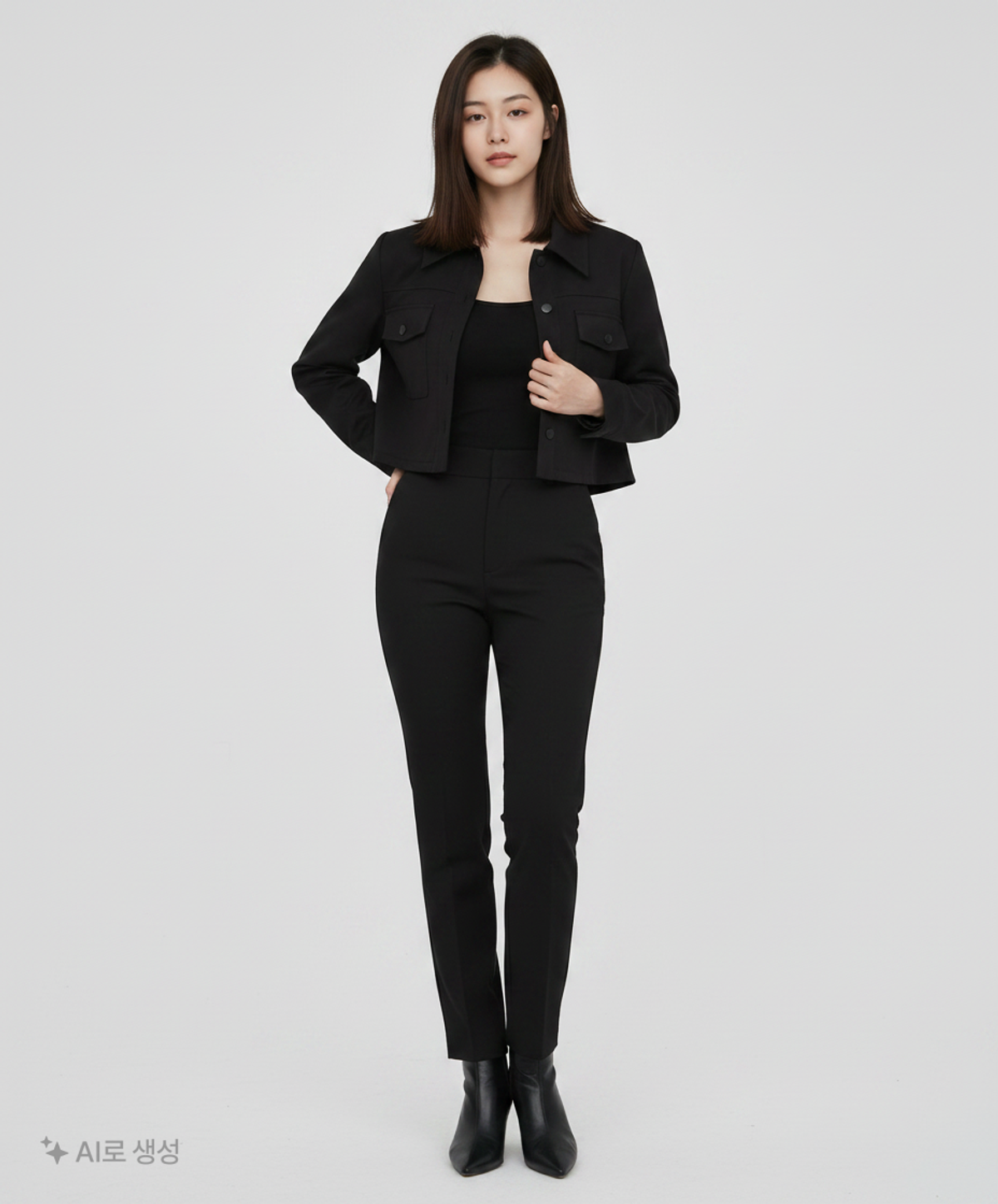 미쏘(MIXXO) 크롭 점퍼_MIWJJD911C S