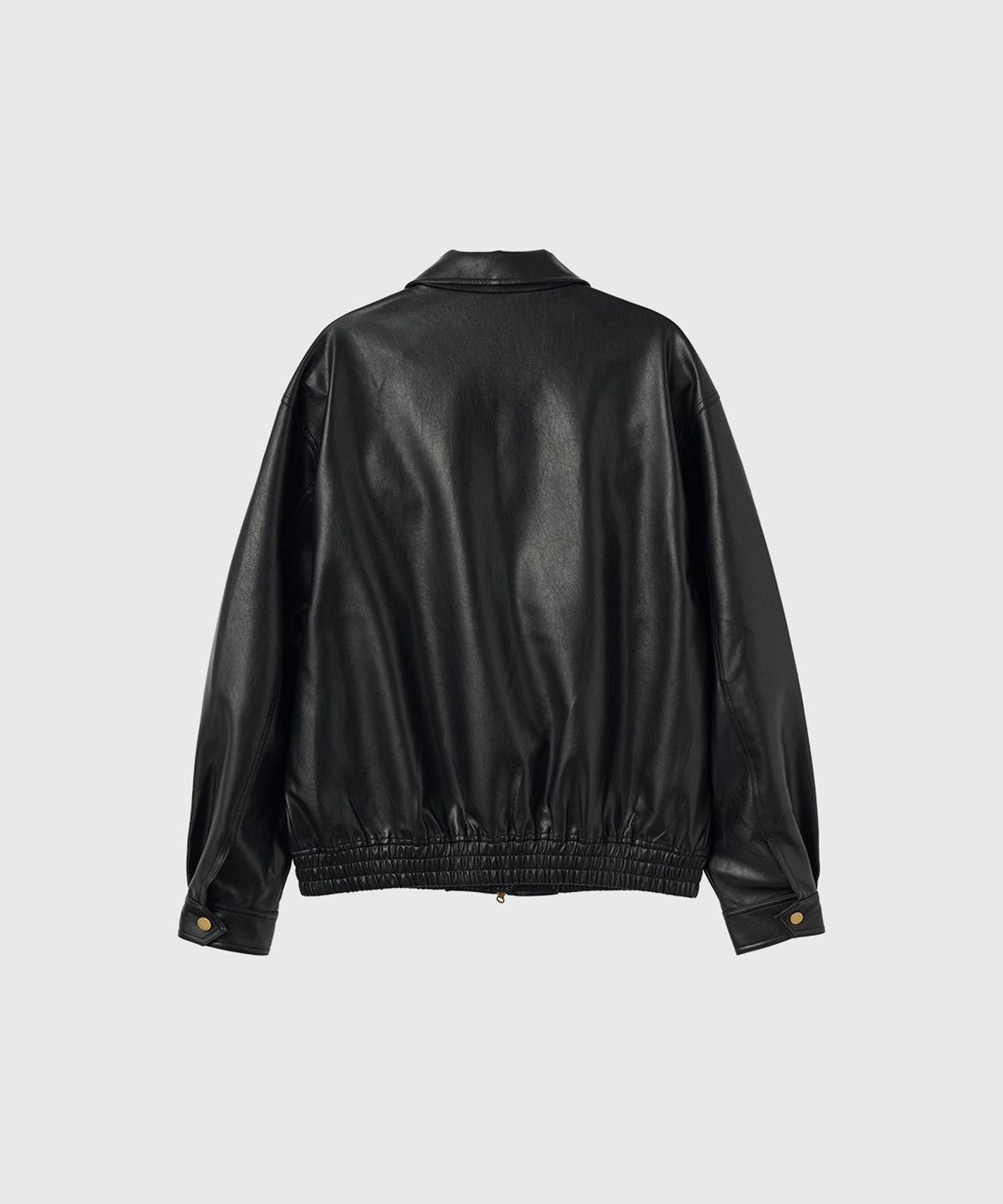 제너럴아이디어(GENERALIDEA) UNISEX 빅포켓 페이크 레더 블루종 [BLACK] / GF3UJP001