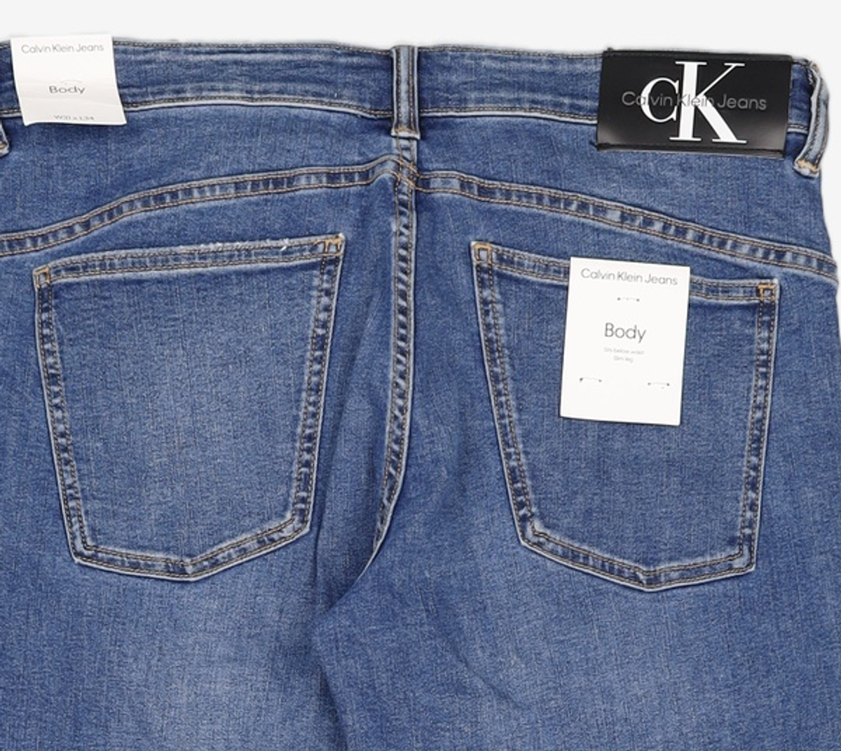 캘빈클라인 진(CALVIN KLEIN JEANS) 남 다크블루 바디핏 다크블루 에코 쿨 데님 J325416 1BJ 31