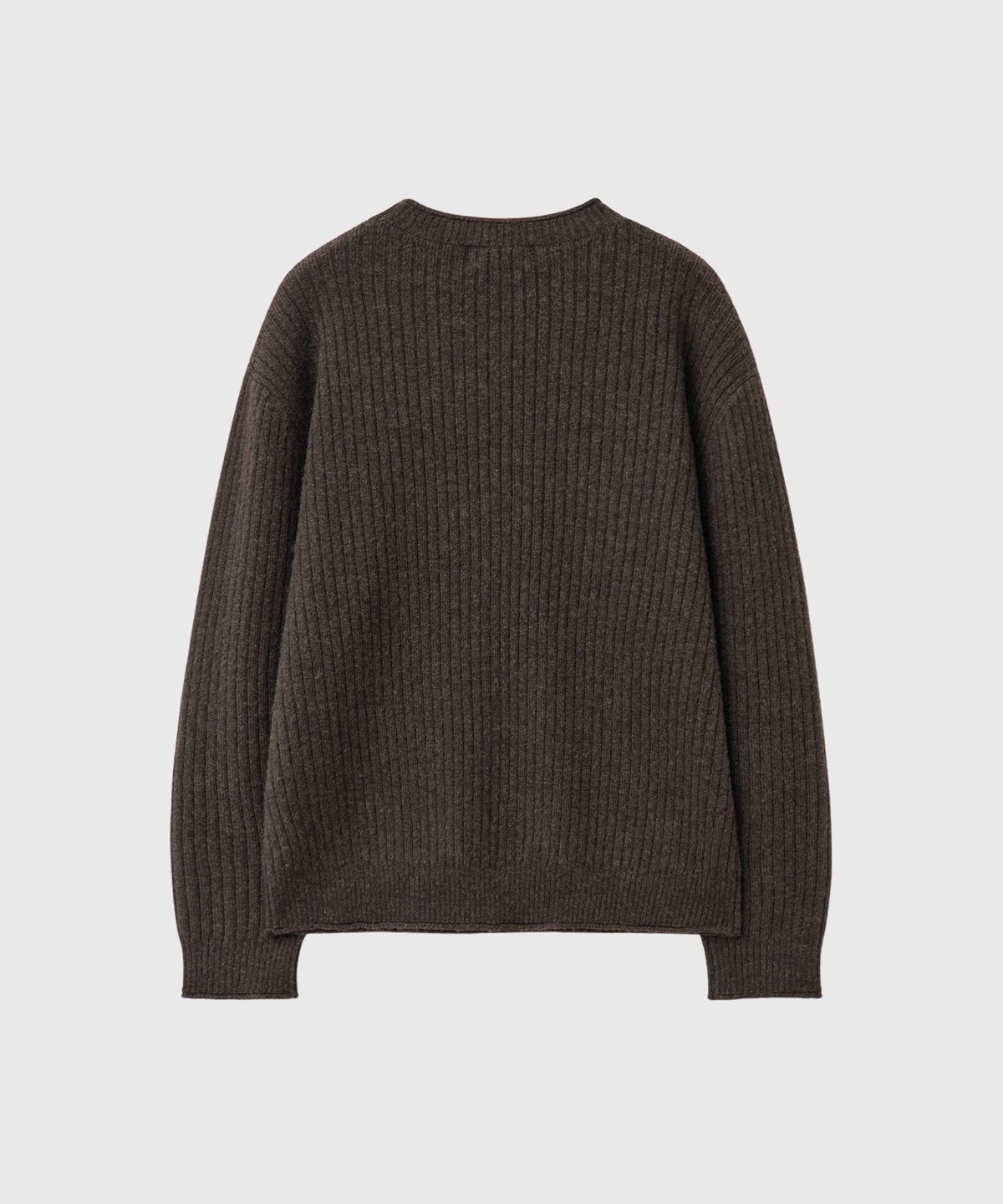 제너럴아이디어(GENERALIDEA) UNISEX 롤링 디테일 크루넥 풀오버 [DARK BROWN] / GF3UKP001
