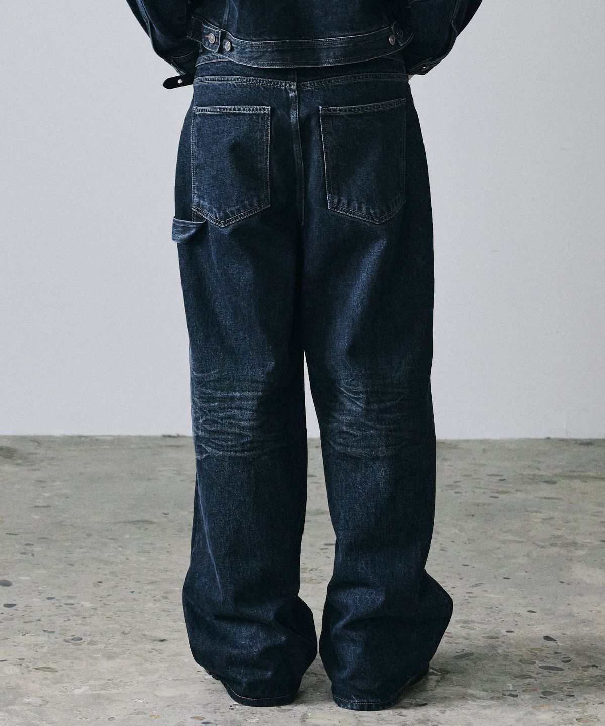 메종미네드(MAISON MINED) FADE TRACE DENIM PANTS INDIGO