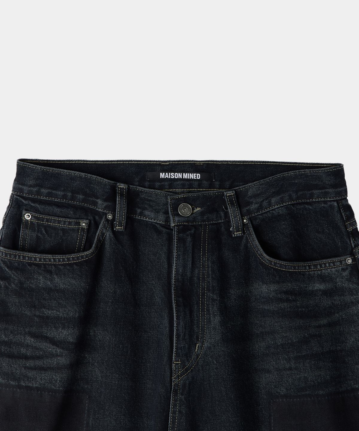 메종미네드(MAISON MINED) FADE TRACE DENIM PANTS INDIGO
