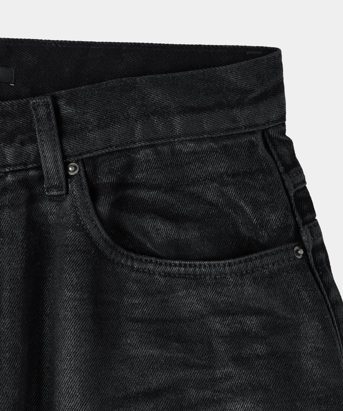 메종미네드(MAISON MINED) FADE TRACE DENIM PANTS BLACK