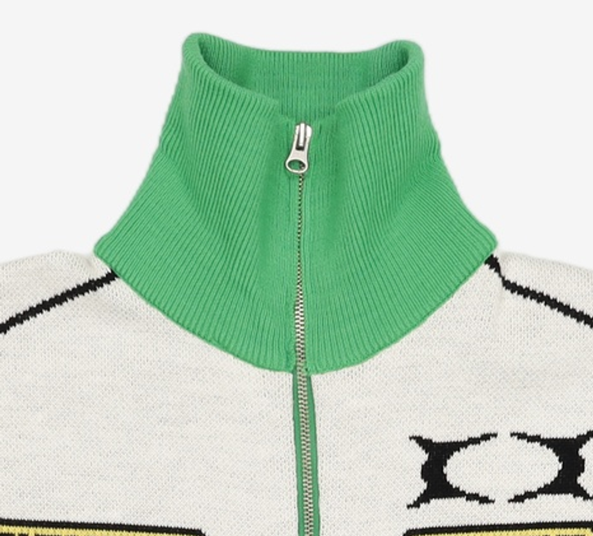 크리틱(CRITIC) KWAIIIII RACING ZIP-UP KNIT GREEN M