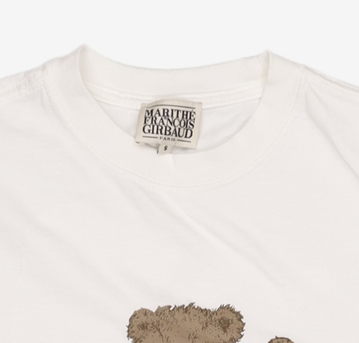 마리떼 프랑소와 저버(MARITHÉ + FRANҪOIS GIRBAUD) SURFING DOODLE BEAR TEE white S