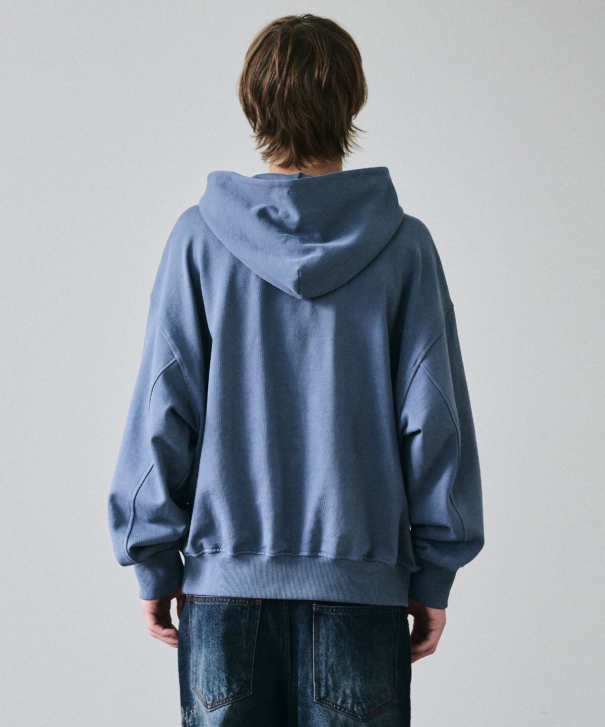메종미네드(MAISON MINED) UNDEFINED IDENTITY HOODIE BLUE