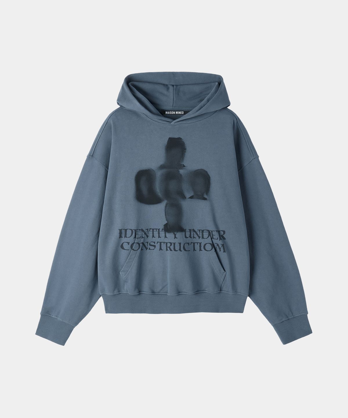 메종미네드(MAISON MINED) UNDEFINED IDENTITY HOODIE BLUE
