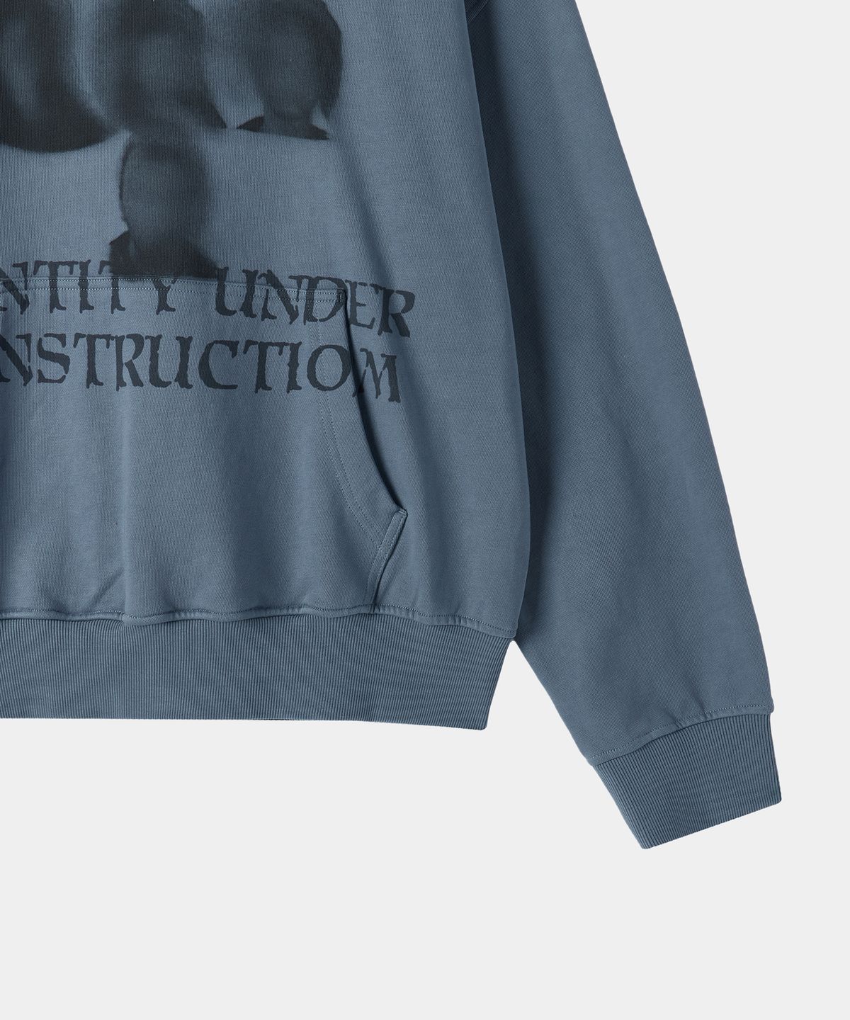 메종미네드(MAISON MINED) UNDEFINED IDENTITY HOODIE BLUE