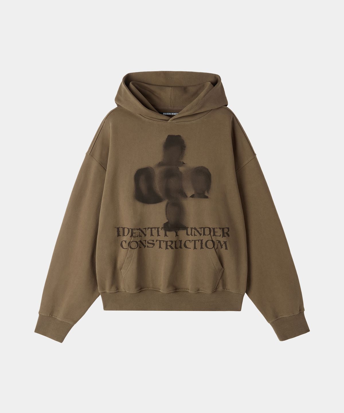 메종미네드(MAISON MINED) UNDEFINED IDENTITY HOODIE BROWN