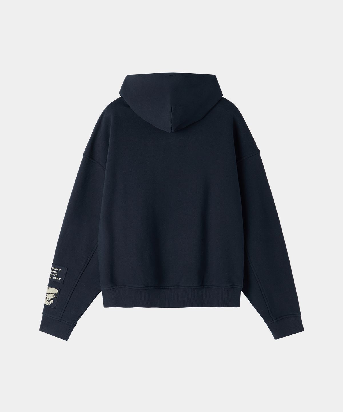 메종미네드(MAISON MINED) ALTERED VISION PATCH HOODIE NAVY
