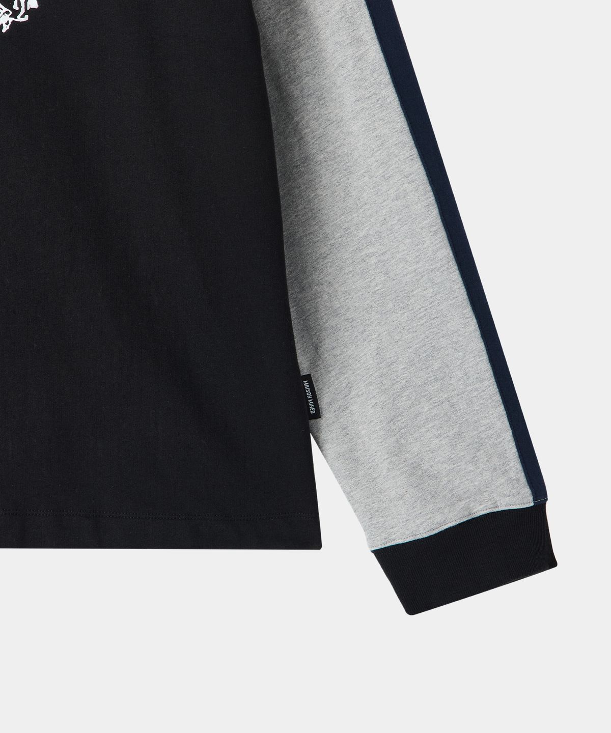 메종미네드(MAISON MINED) CINEMA BLOCK SWEATSHIRT BLACK