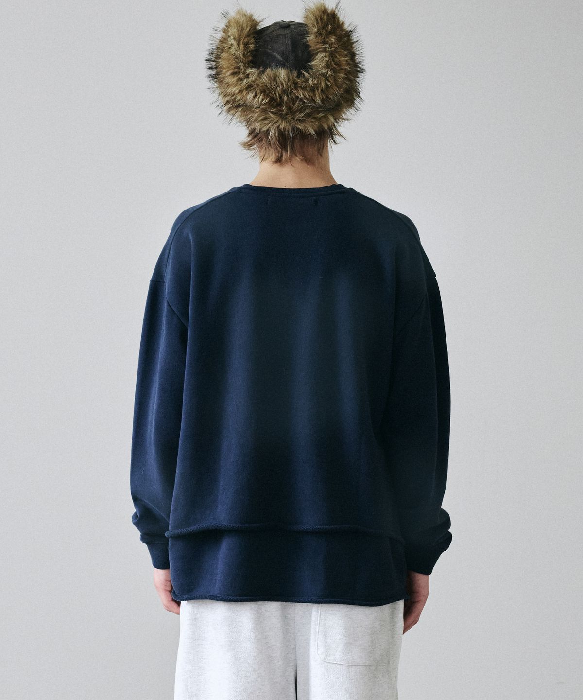 메종미네드(MAISON MINED) VINTAGE MILITARY SWEATSHIRT NAVY