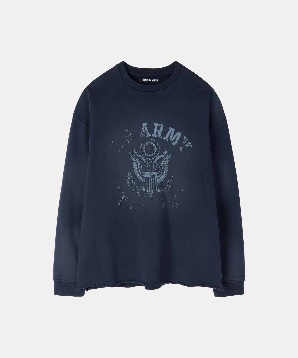 메종미네드(MAISON MINED) VINTAGE MILITARY SWEATSHIRT NAVY