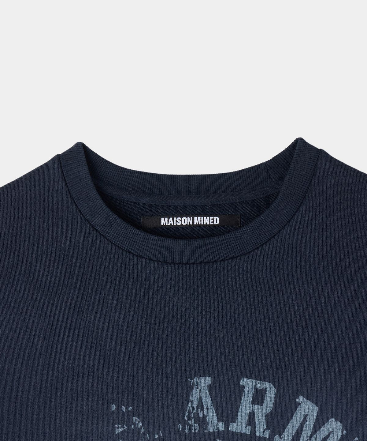 메종미네드(MAISON MINED) VINTAGE MILITARY SWEATSHIRT NAVY