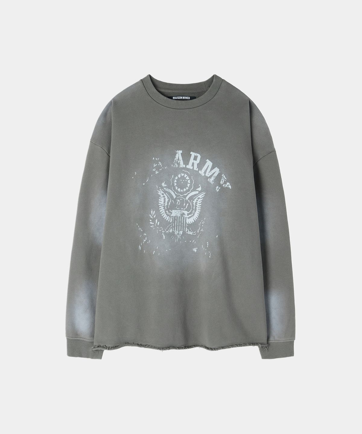 메종미네드(MAISON MINED) VINTAGE MILITARY SWEATSHIRT GRAY