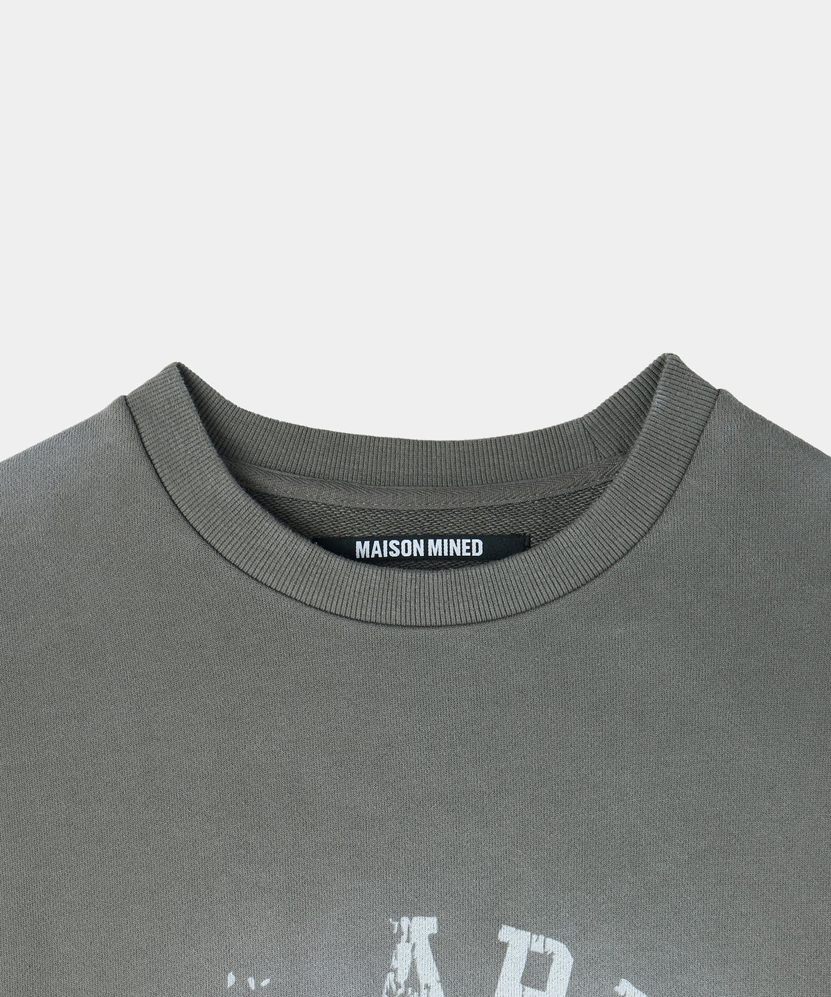 메종미네드(MAISON MINED) VINTAGE MILITARY SWEATSHIRT GRAY
