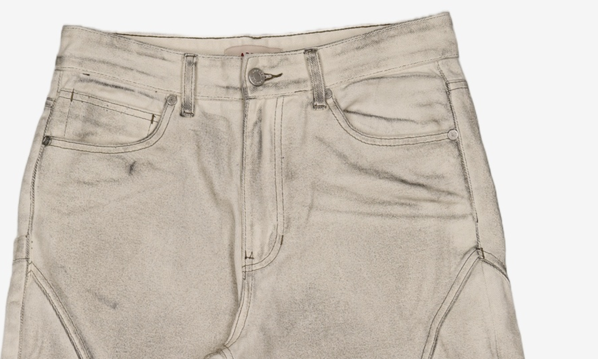 애드오프(ADDOFF) GRAPHITE WIDE PANTS IVORY 46