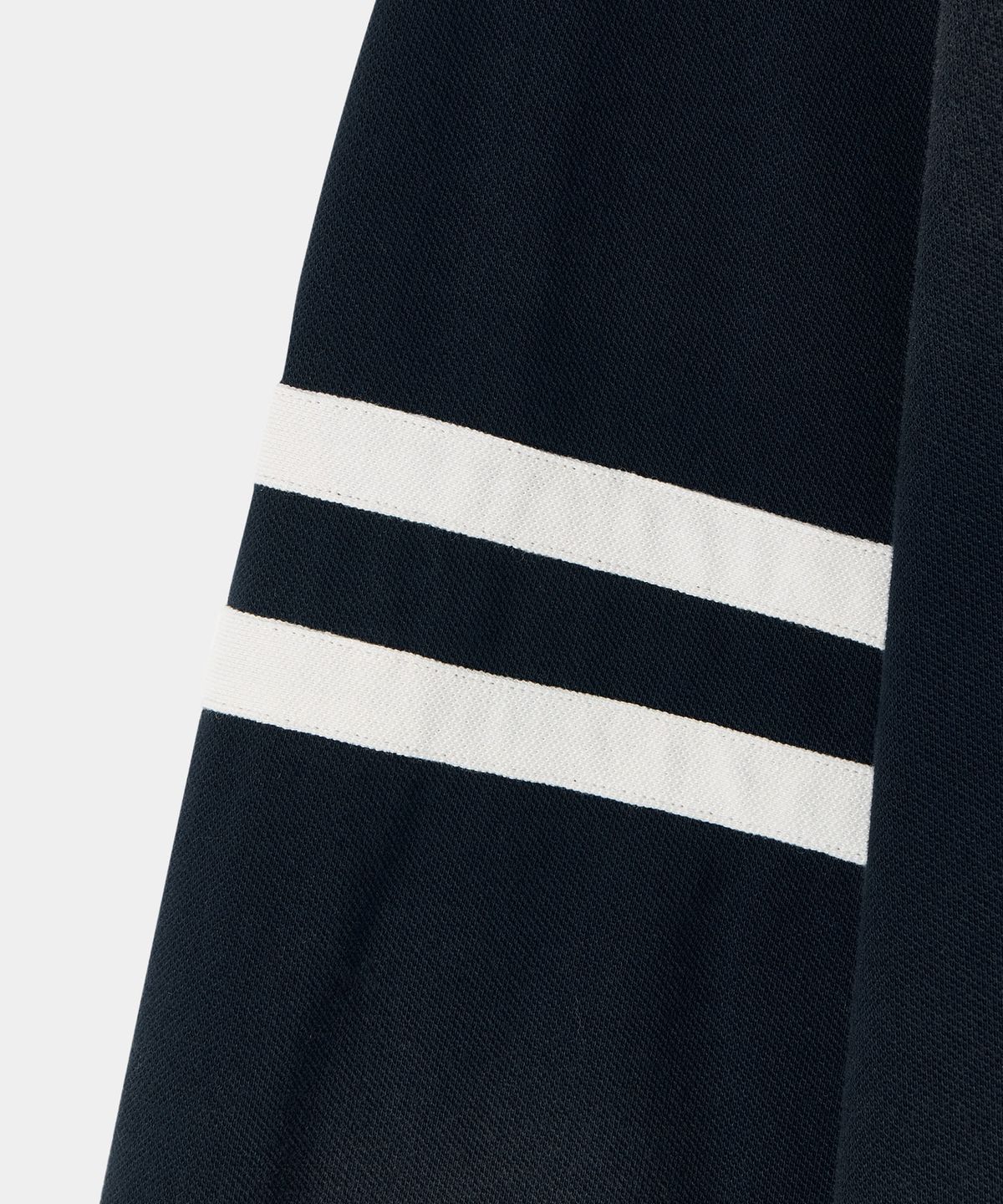 메종미네드(MAISON MINED) VINTAGE WASHED CROSS PATCH POLO SHIRT NAVY