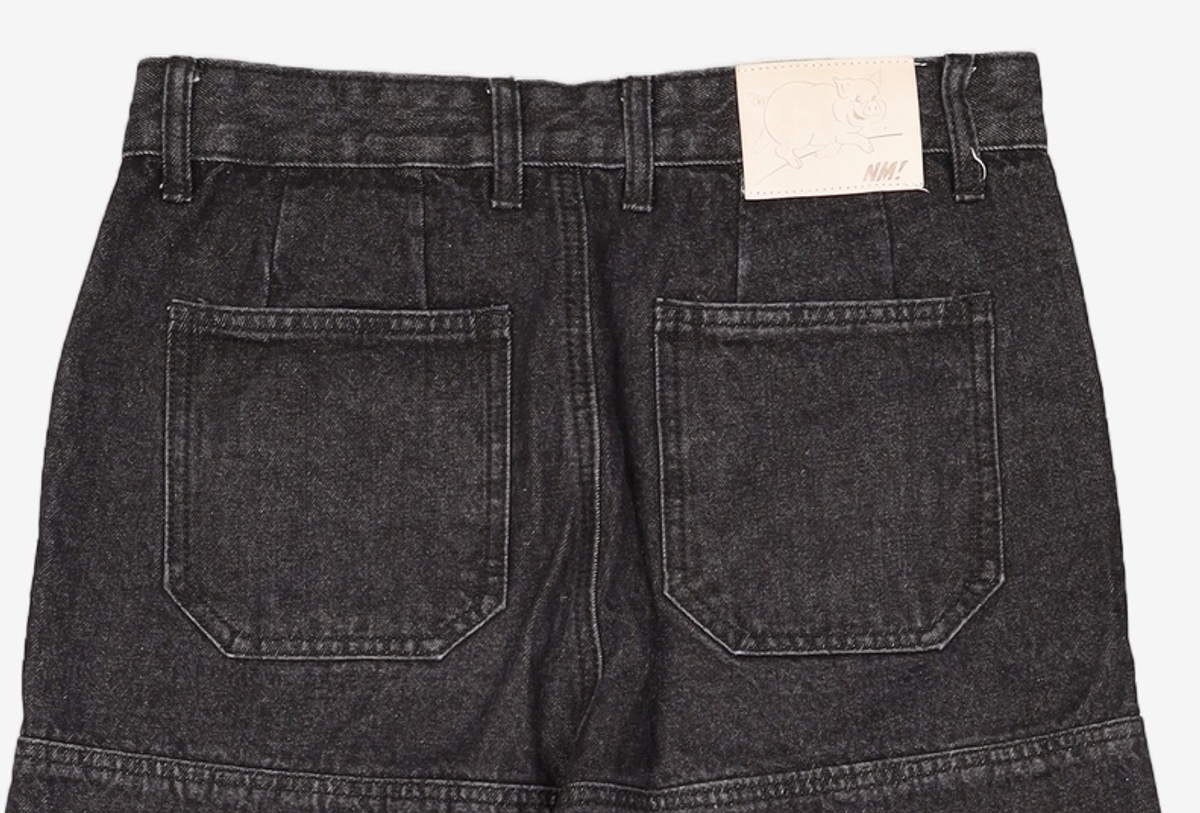 노매뉴얼(NOMANUAL) W.D DENIM PANTS - BLACK M