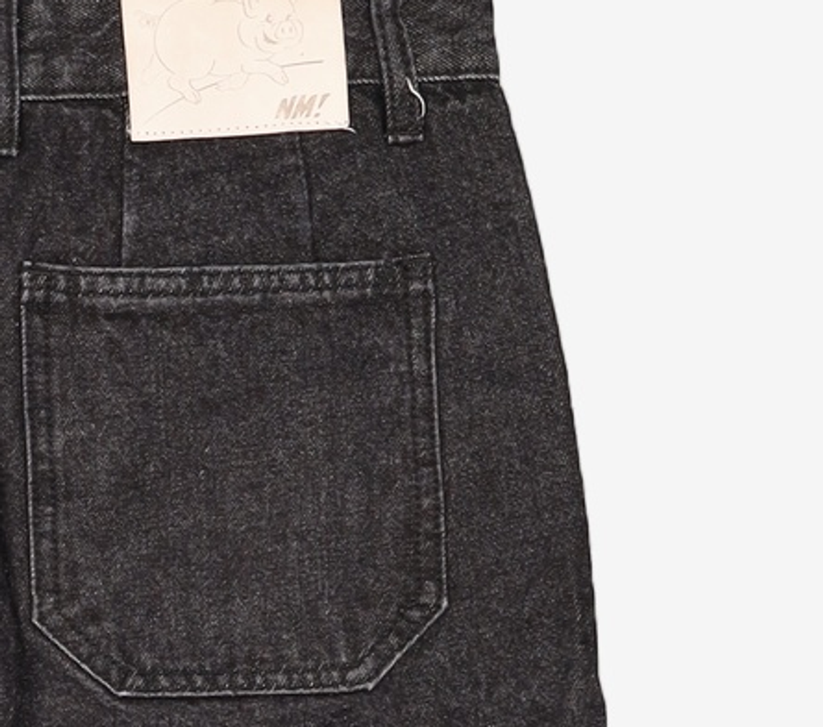 노매뉴얼(NOMANUAL) W.D DENIM PANTS - BLACK M