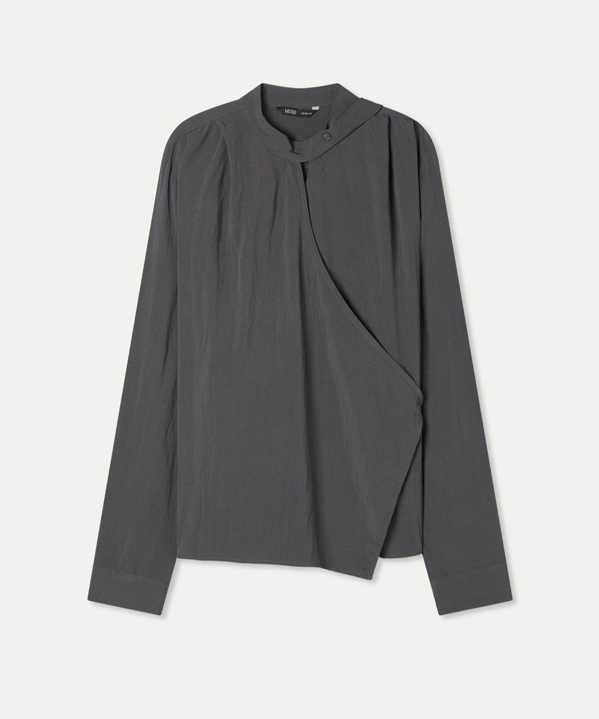 미쏘(MIXXO) 넥변형 랩 블라우스_MIWBLGT21G