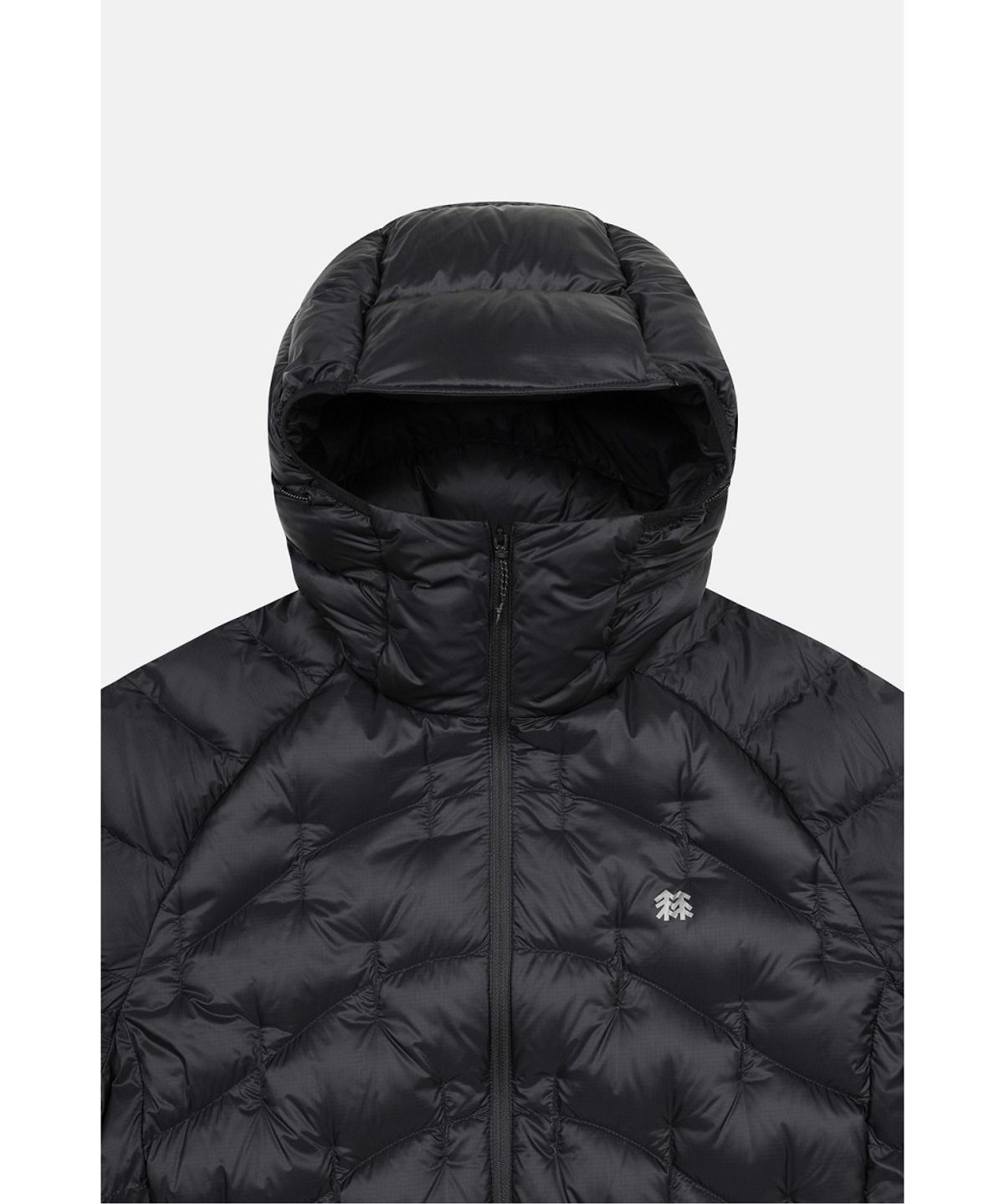코오롱스포츠(KOLON SPORT) 릿지웨이브 경량 후드 다운 자켓 JWJDW26297BLK