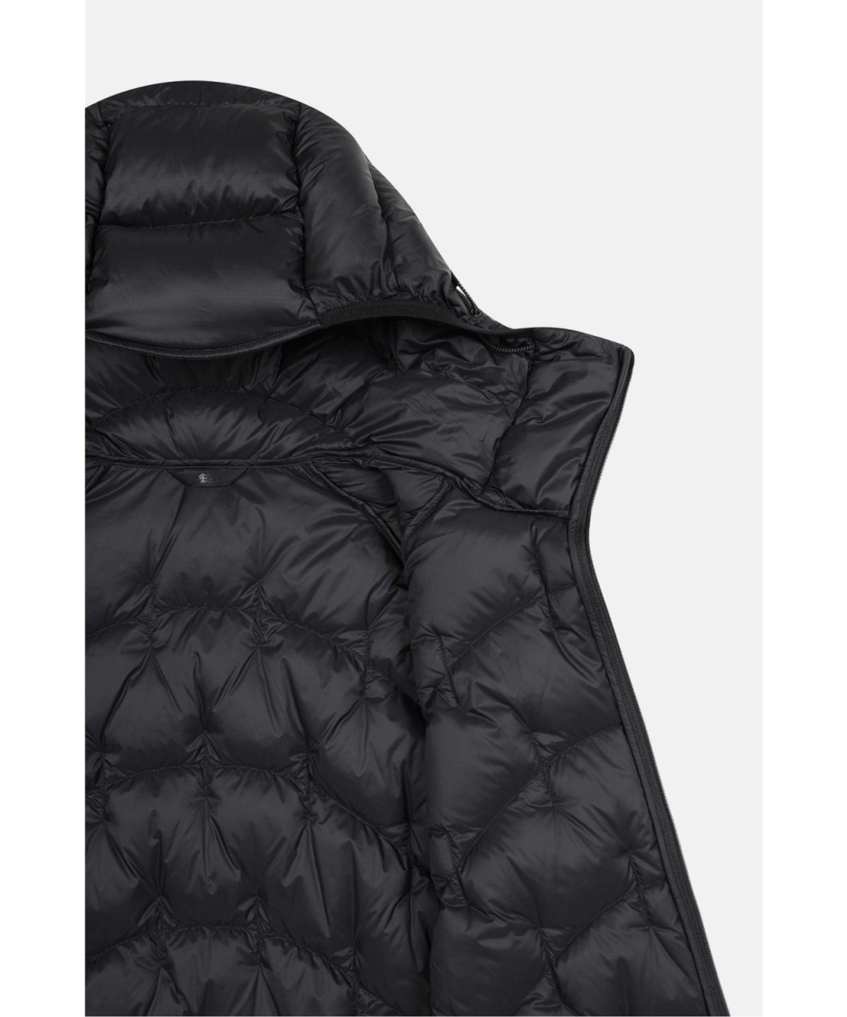 코오롱스포츠(KOLON SPORT) 릿지웨이브 경량 후드 다운 자켓 JWJDW26297BLK