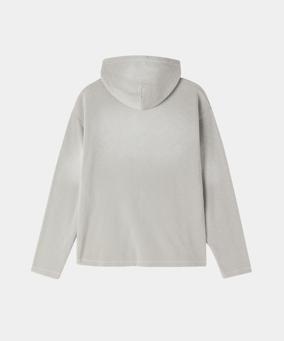 메종미네드(MAISON MINED) PAINTED WAFFLE HOOD LONG SLEEVE IVORY