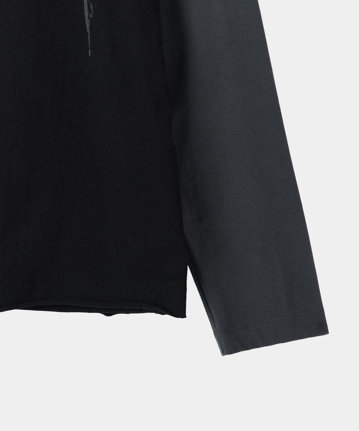 메종미네드(MAISON MINED) FRAGMENT COLLAGE LAYERED LONG SLEEVE BLACK