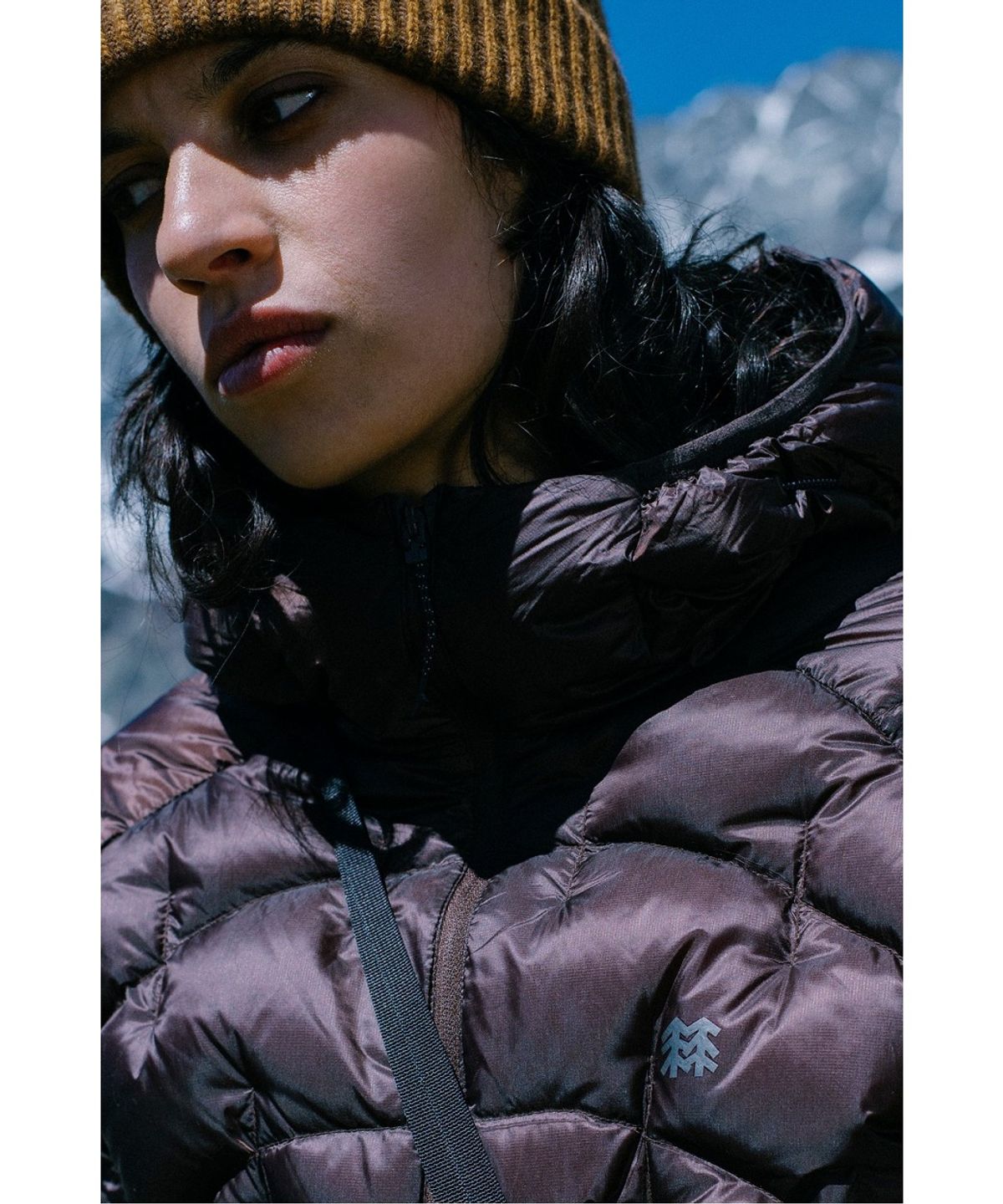 코오롱스포츠(KOLON SPORT) 릿지웨이브 경량 후드 다운 자켓 JWJDW26297BRW