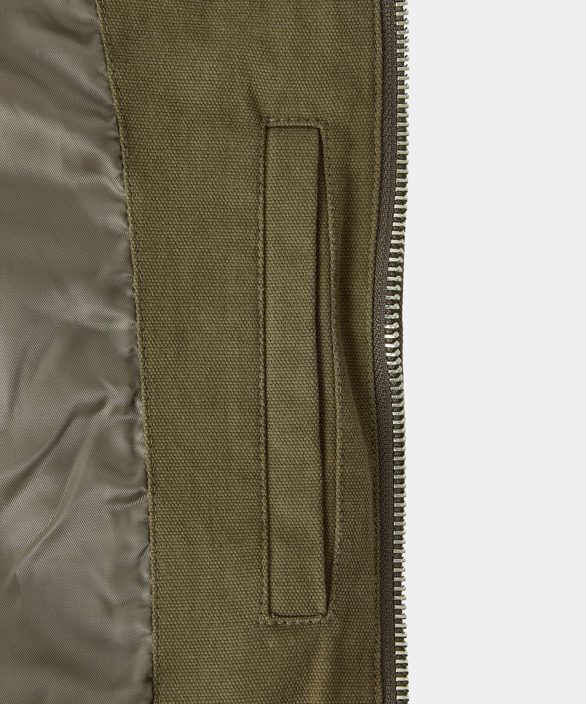 메종미네드(MAISON MINED) HIGH NECK COTTON JUMPER KHAKI