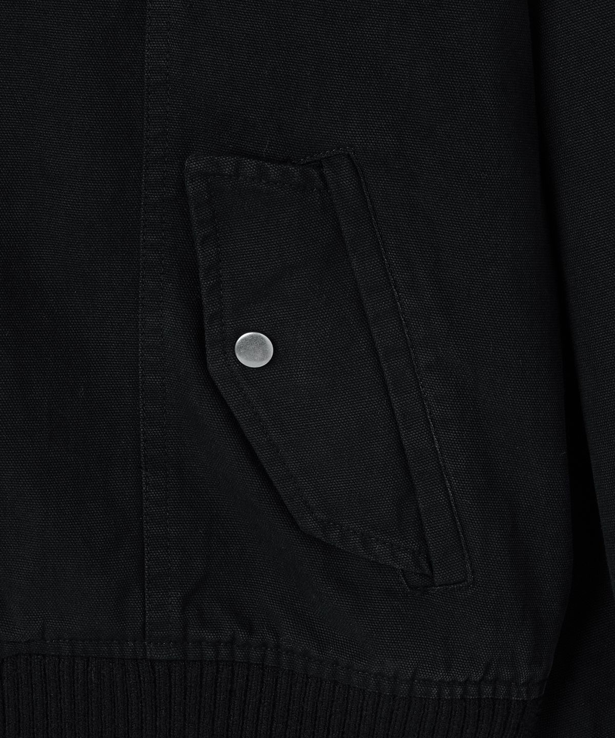 메종미네드(MAISON MINED) HIGH NECK COTTON JUMPER BLACK