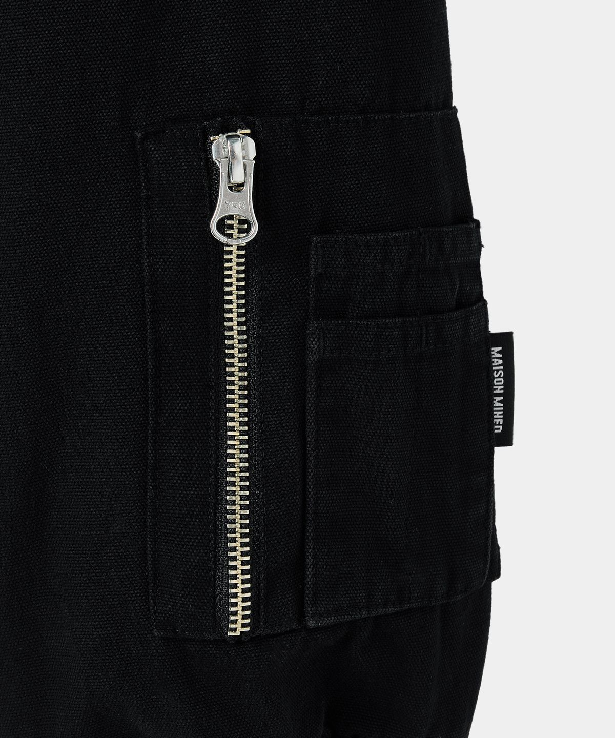 메종미네드(MAISON MINED) HIGH NECK COTTON JUMPER BLACK