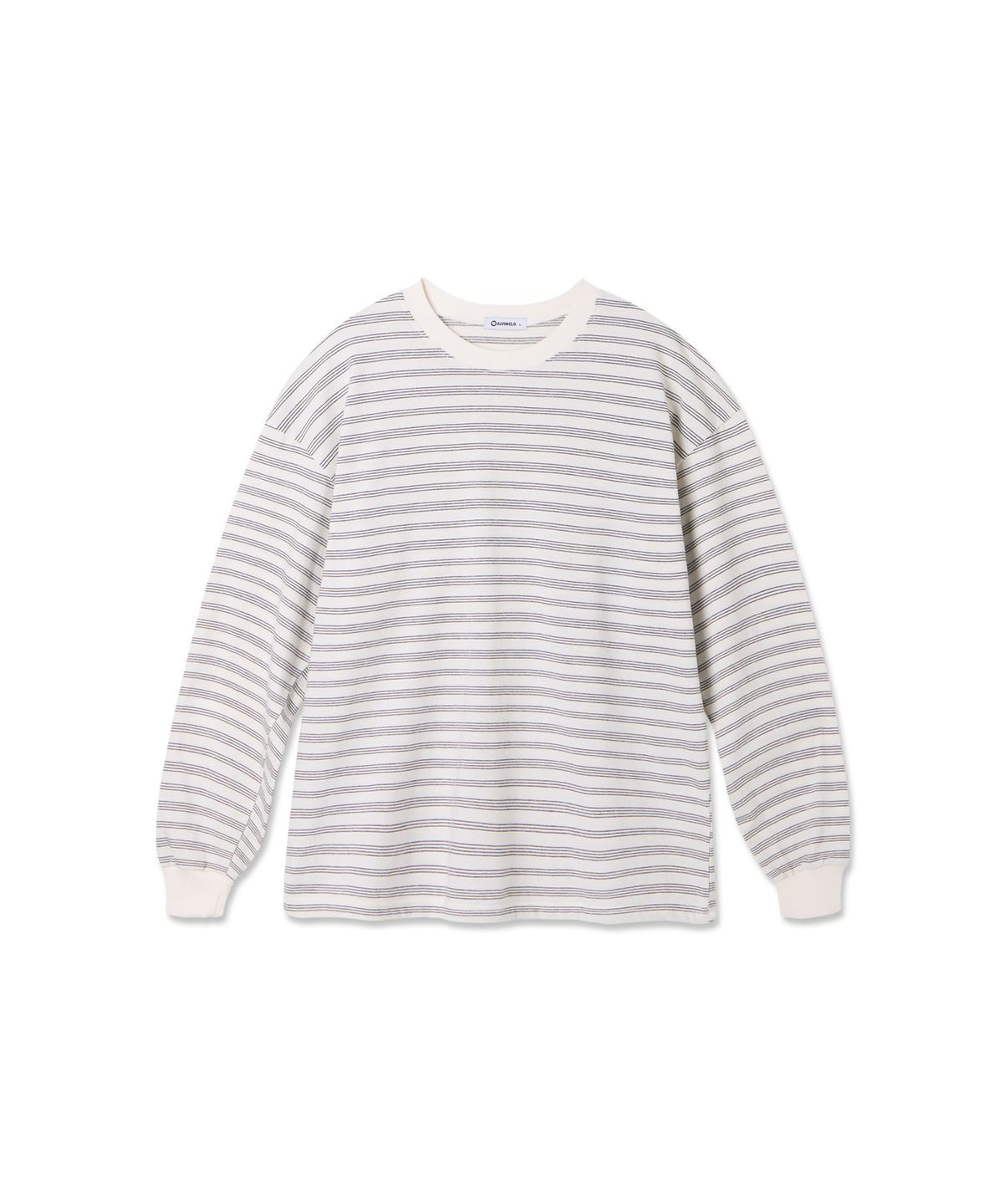앨빈클로(ALVINCLO) 데일리 스트라이프 루즈핏 긴팔티 AVT958 (4COLOR)