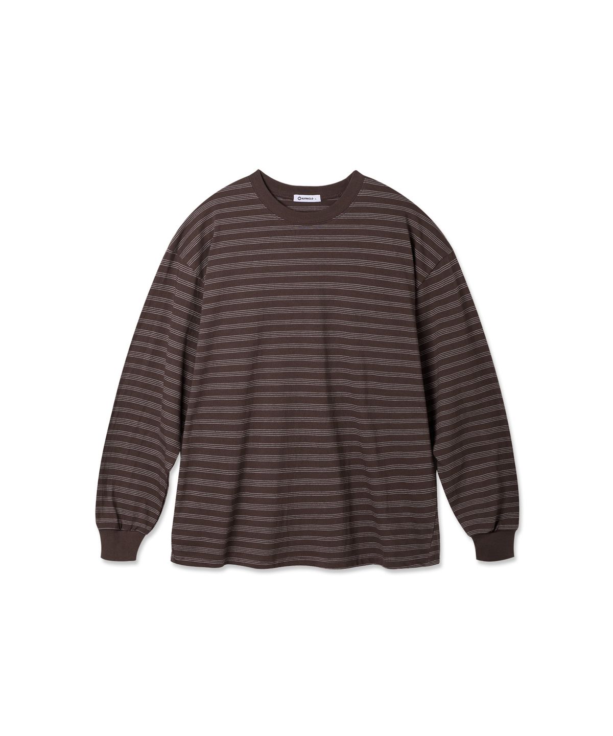 앨빈클로(ALVINCLO) 데일리 스트라이프 루즈핏 긴팔티 AVT958 (4COLOR)
