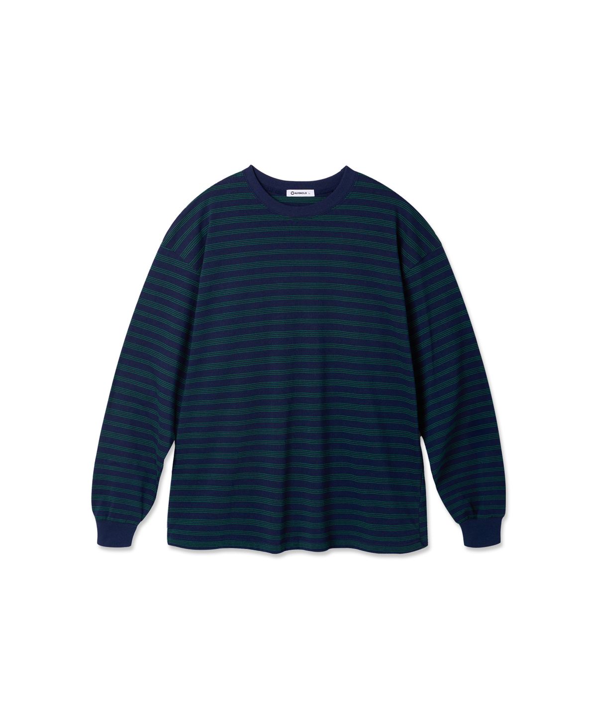 앨빈클로(ALVINCLO) 데일리 스트라이프 루즈핏 긴팔티 AVT958 (4COLOR)